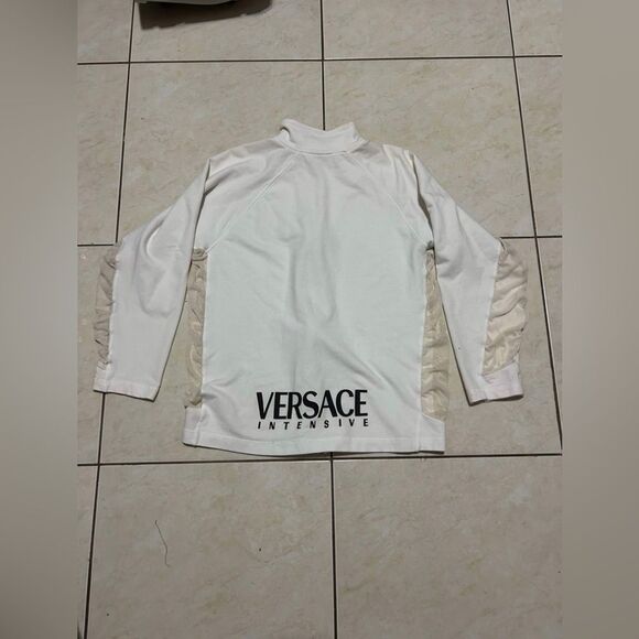 Versace Other - Versace Intensive Spellout Jacket - Large White Cotton